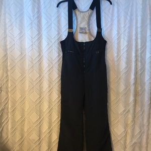 Feta Ski Wear Black Overalls